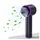 Montegoni Handventilator Tragbarer Mini USB Ventilator, Handventilator USB Ventilator, Starke Windleistung, Digitaldisplay, leise & USB-aufladbar grau