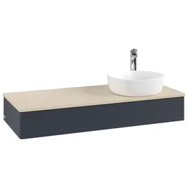 Villeroy & Boch Waschtischunterschrank 120 x 19 x 50 cm mit Beleuchtung Holz Matt