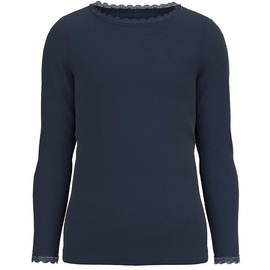 NAME IT Mädchen Nkflitte Ls XSL Noos Top, Dark Sapphire, 92 EU