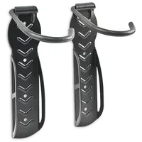 Relaxdays Fahrrad-Wandhalterung 2er Set schwarz