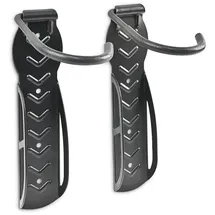 Relaxdays Fahrrad-Wandhalterung 2er Set schwarz