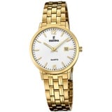 Festina Elegant Damen Uhr F20514/2 Armband-Uhr gold D2UF20514/2 - Goldfarben