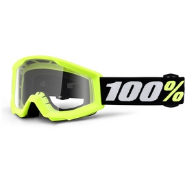 100% Kinder Motocross Brille Strata Mini Goggle, Gelb, HU-GOG-1060