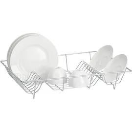 Zeller Tellerabtropfständer 48 x 32,5 x 9,5 cm Silber