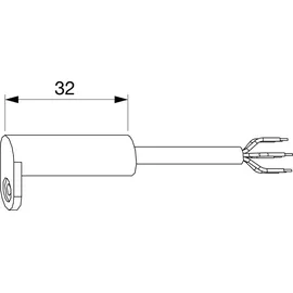 Maco MACO-TRONIC Reedkontakt kombi Öffnungs-/Verschlussüberwachung, Kabel 6m, silber