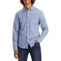 Levi's Battery Housemark Slim Langarmhemd Navy Peony L