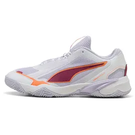 Puma Solarstrike W+ 4 Hallenschuhe Unisex white/heat fire/lilac crush 38