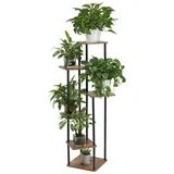 LALAHO Blumenständer Blumenständer Blumenständer 6 Etagen Blumenregal, 116.00x30.00x30.00cm