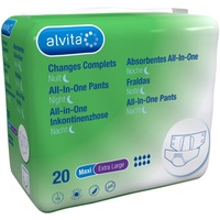 Alvita All-in-One Inkontinenzhose Maxi XL 20 St.