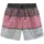 BENCH Badeshorts Mac Schwarz/Bordeaux/Grau XL