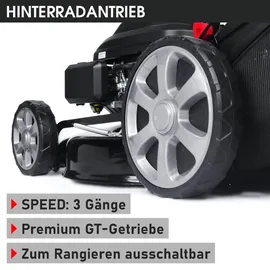 BRAST Benzin Rasenmäher 22224 ESTART SPEED 5,2 kW (7 PS)