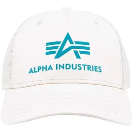 Alpha Industries Basic Trucker Kappe Jet Stream White One Size