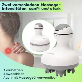 casativo Kopf- und Körper-Massagegerät 4 Massageköpfe