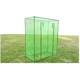 vidaXL Gewächshaus Stahl PVC Grün Blankglas 0 mm 0 m2