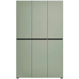 home24 Mister Bianco 120 x 115 x 34 cm hochglänzend weiß / weiß