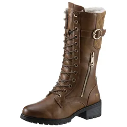 Winterstiefel, mit goldfarbenen Akzenten, Gr. 39, kastanie, , 64334141-39