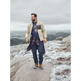 Jan Vanderstorm Sweatjacke HELSKOG beige XXL