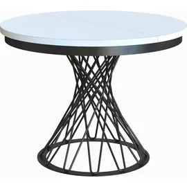 meblini Ø 100 cm weiß