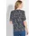 GOLDNER Schlupfbluse Elegantes Halbarm Blusenshirt blau 22