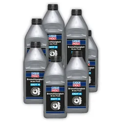 7x 1L LIQUI MOLY 21157 Bremsflüssigkeit DOT 4 Bremse Flüssigkeit Brake Fluid