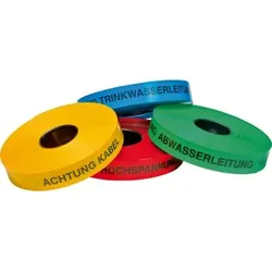 Trassen-Warnband 250m "Achtung Trinkwasser" blau