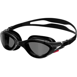 Schwimmbrille SPEEDO "H Schwimmbrille", schwarz (schwarz, smoke), Sportbrillen, mit Markenlogo