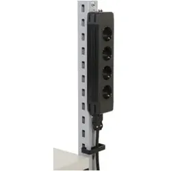 Rocholz 4-fach Steckdose SYSTEM FLEX 61x45x304 mm Befestigung am HR-Anbauprofil