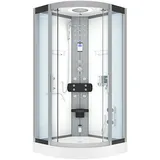 AcquaVapore Dampfdusche Duschkabine Sauna Dusche D58-00T2 80x80 cm, ohne 2K Scheiben Versiegelung