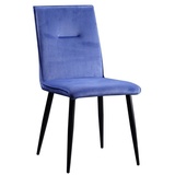 Hti-Living Stuhl Salinas Velvet Blau