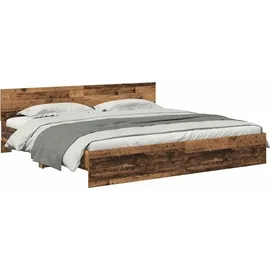 vidaXL Bettrahmen 200 x 200 cm Braun