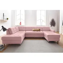 sit&more Wohnlandschaft Picasso U-Form, wahlweise mit Bettfunktion und Bettkasten orange