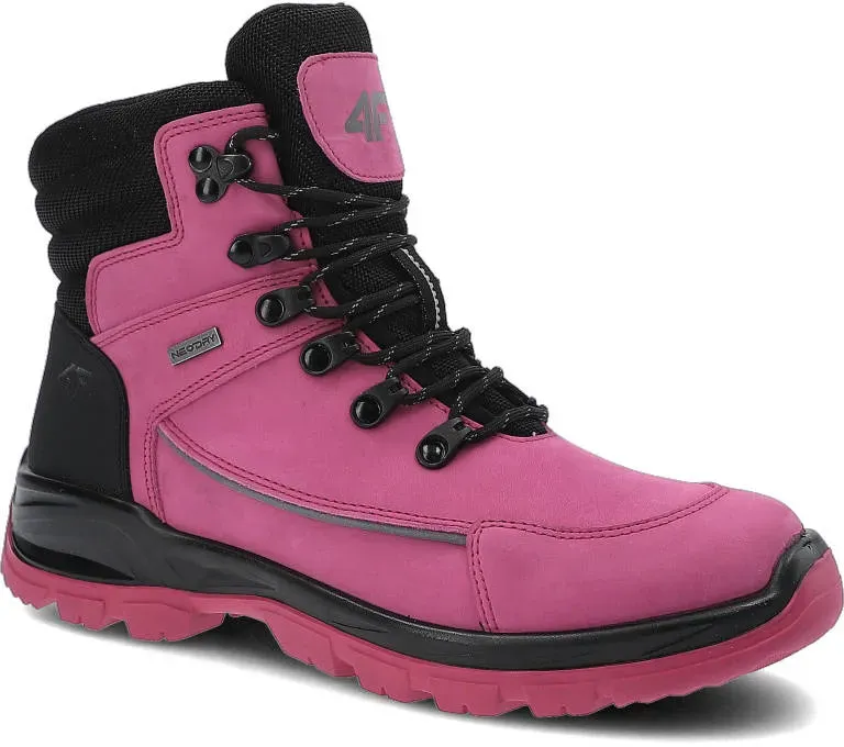 Pinke Trekkingschuhe 4F Damen Wanderschuhe, 40