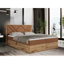 MKS Boxspringbett 180 x 200 cm H4 Orange