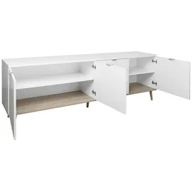 Finori Sideboard 200 x 68 x 40 cm weiß