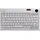 Active Key Industry 4.0 Mini Trackball Keyboard USB Light Grey (DE, Kabelgebunden), Tastatur, Weiss, Grau