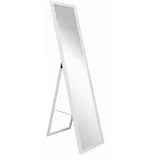 MATKAM Standspiegel B36 x H152 x T44 cm, Spiegelrahmen furniert, (Weiß)