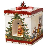 Villeroy & Boch Christmas Toys, Paket eckig, Kinder, 17 x 17 x 21,5cm, Porzellan, Mehrfarbig, 14-8327-6693, Martini Olive Terra Camo, 17x17x21,5cm