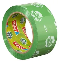 tesa Packband tesapack® Eco & Strong 100% recycled plastic grün 50,0 mm x 66,0 m 1 Rolle