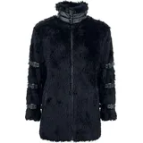 Gothicana by EMP Damen schwarze Übergangsjacke mit Schnallen XXL - schwarz - XXL