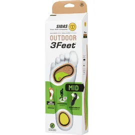 SIDAS 3FEET Outdoor Mid Einlegesohlen 28,5 Braun