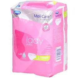 MoliCare Premium lady pants Gr. L, speziell für Frauen entwickelte Pants lassen beim Tragen alle Bewegungsfreiheit die Sie braucht