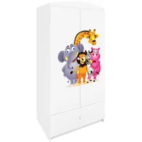 Raumhirsch furniture Kinderkleiderschrank Weiß, 90x175x52 cm, Kinder- & Jugendzimmer,