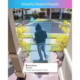 ZOSI 4MP PoE Überwachungskamera Set Weiß