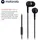 Motorola Sound Earbuds 105 In Ear Kopfhörer mit Kabel - Integriertes Mikrofon - Kristallklarer Klang - inkl. 6 Silikon-Ohrpolster - Schwarz - Schwarz