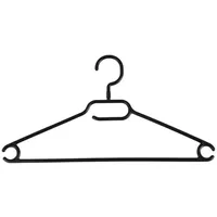 Koopmann International Kleiderbügel 10er Set PAULSTEN, Schwarz - Kunststoff