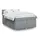 vidaXL Boxspringbett mit Matratze Hellgrau 140x200 cm Stoff
