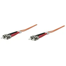 Intellinet Network Solutions Intellinet Glasfaser LWL-Anschlusskabel, Duplex, Multimode, ST/ST, 62,5/125 μm, OM1, 1 m, Orange