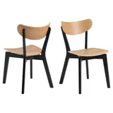 ACTONA GROUP Esszimmerstuhl 2er Set Roxby Esszimmerstuhl natur. (2 St)