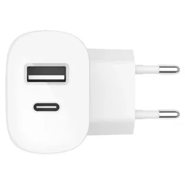 Belkin 37W Dual Wall Charger PPS, 25W USB-C 12W USB-A, weiß