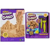 Kinetic Sand - original magischer Schweden, naturbraun, 2,5 kg - bekannt aus Kindergärten & Strandspaß Set - mit 340 g magischem Sand aus Schweden und Zubehör für Indoor-Sandspiel